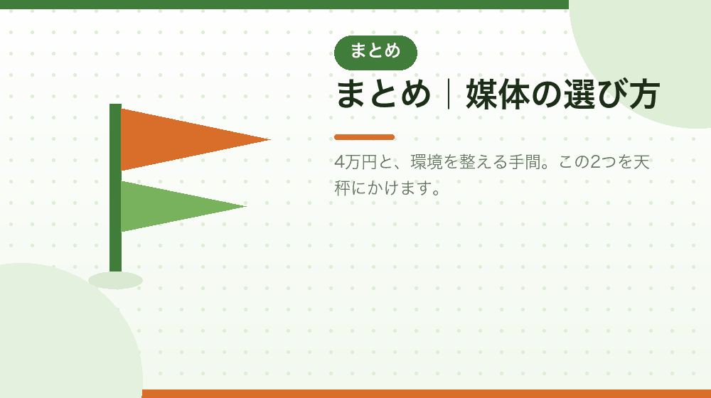 まとめ|合同会社の会社設立で定款の媒体をどう選ぶか|合同会社の会社設立の解説イラスト