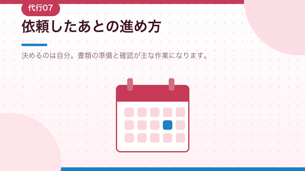 依頼したあとの進め方を、会社設立の流れで解説する|合同会社の会社設立の解説イラスト
