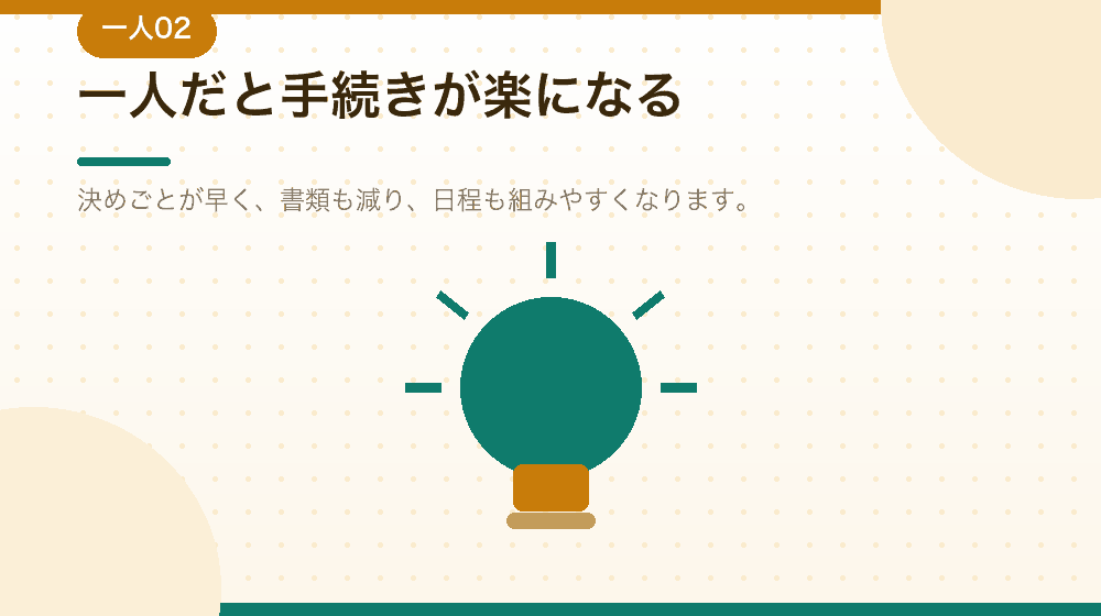 一人だと手続きがどう楽になるかを、会社設立の実務から解説|合同会社の会社設立の解説イラスト
